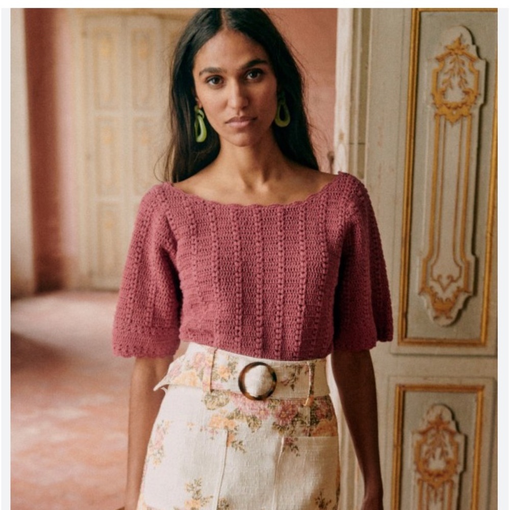 Sézane Amael Sweater Rosewood size xxs